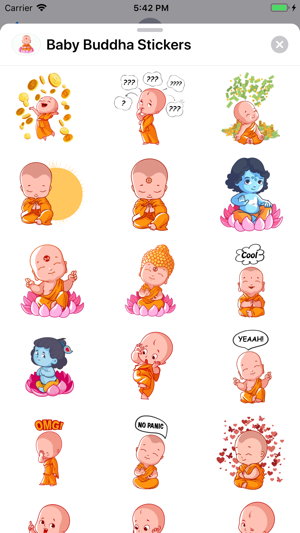 Baby Buddha Stickers