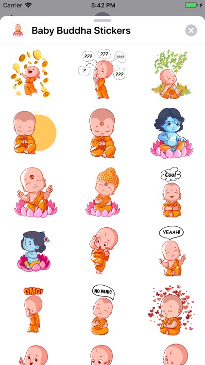 Baby Buddha Stickers