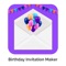 Create custom Birthday Party Invitation cards by simply choosing invitation template and edit it with your own images, messages, etc