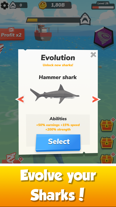 Idle Shark World - Tycoon Game screenshot 3