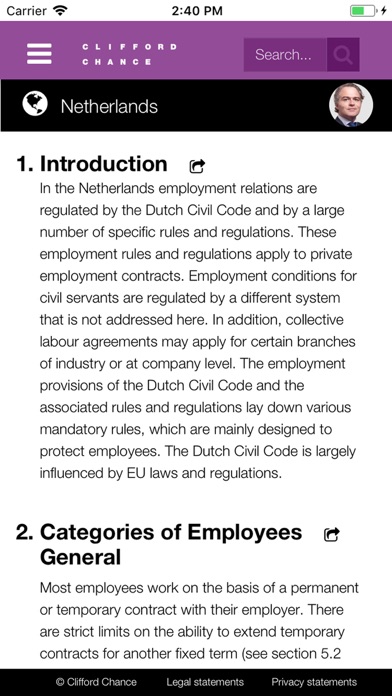 Clifford Chance Employment Law screenshot 2