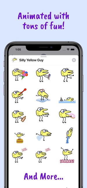 Silly Yellow Guy Stickers(圖3)-速報App