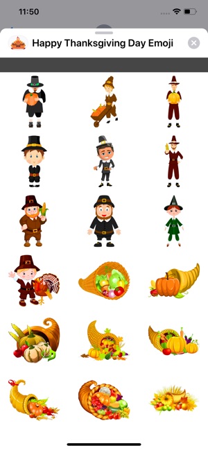 Happy Thanksgiving Day Emoji(圖3)-速報App