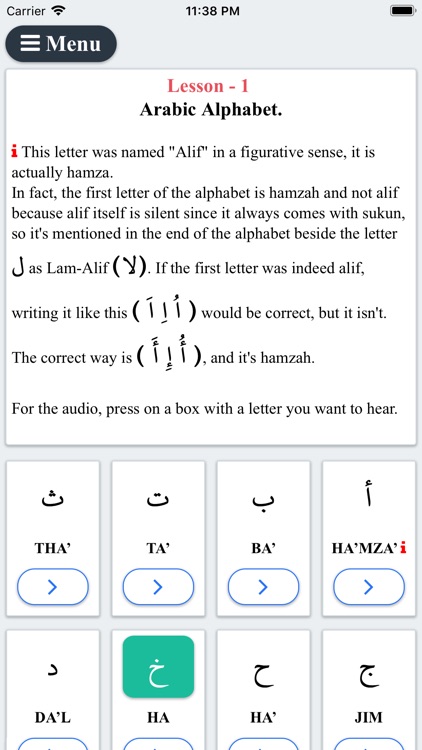 Arabic Alphabet Eng Pro