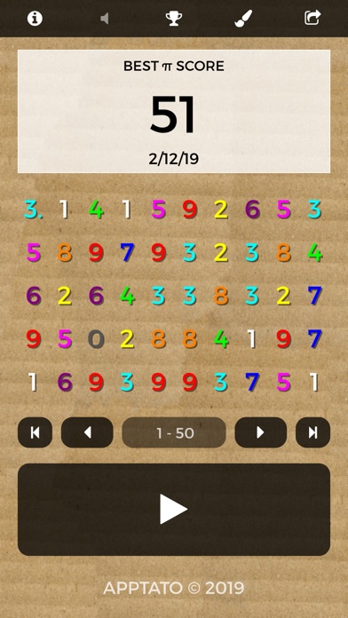 円周率 数字のゲーム (は広告ません) screenshot1