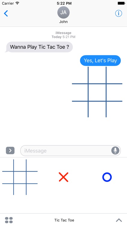 Tic Tac Toe (OX) For Messages