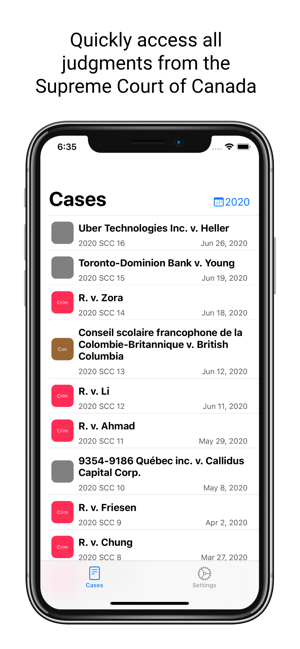 Supreme Court of Canada Cases(圖1)-速報App