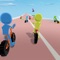 Hop on your bike and race to beat your opponents