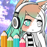 Gacha coloring & quiz