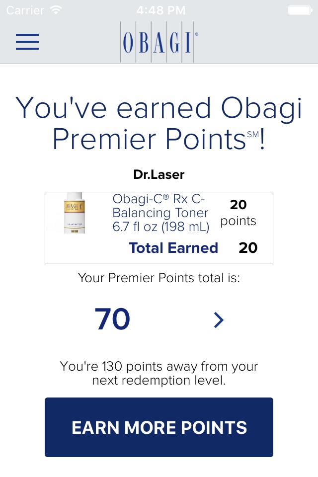 Obagi Premier Points screenshot 3