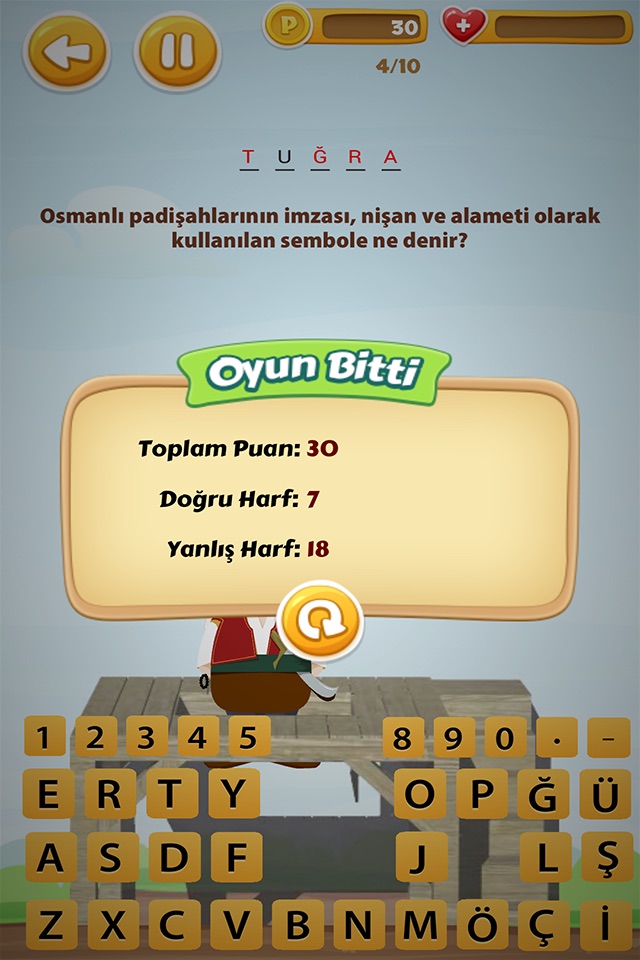 Osmanlı Eğitici Tarih Oyunu screenshot 4