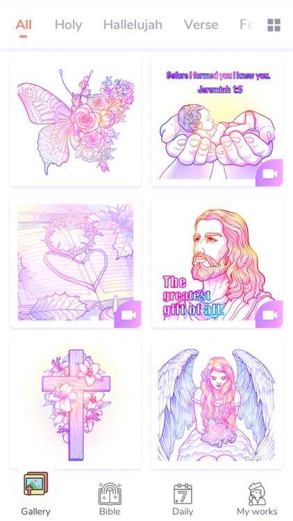 Bible Coloring Paint by Number screenshot-7