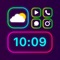 Themify is a magic wand that will miraculously transform your Home Screen into a chic art gallery, mysterious rainy Gotham City, or ancient ocean with neon jellyfish