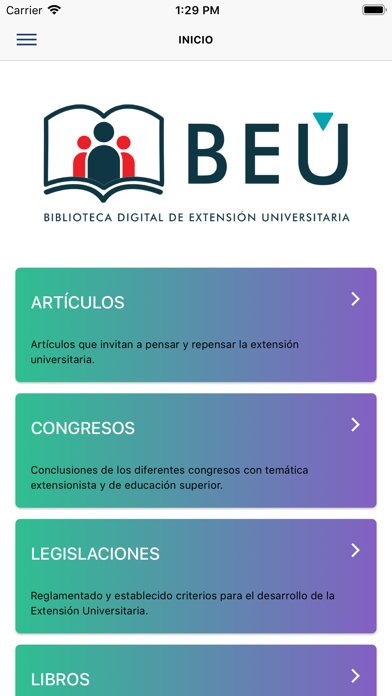 How to cancel & delete Biblioteca de Extensión - BEU from iphone & ipad 1