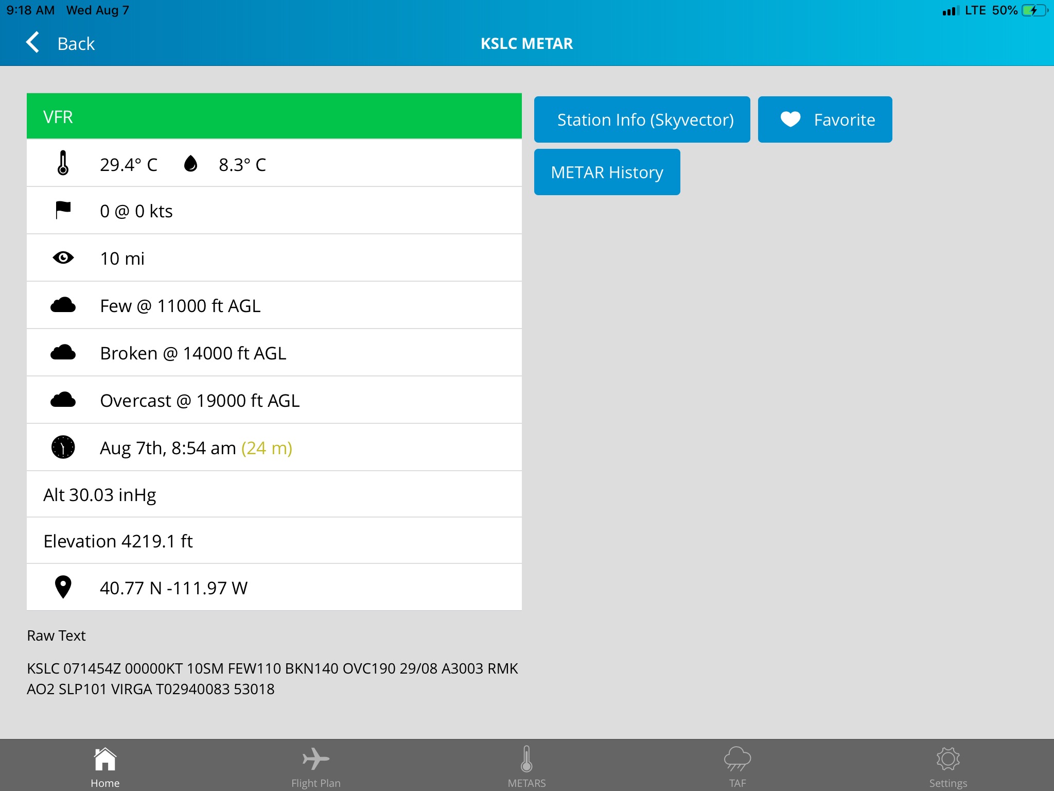 Aviation Weather - METARs/TAFs screenshot 2