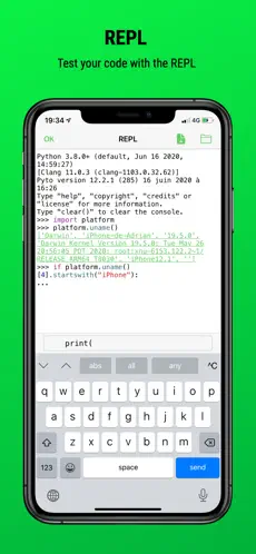 Captura de Pantalla 6 Pyto - Python 3 iphone