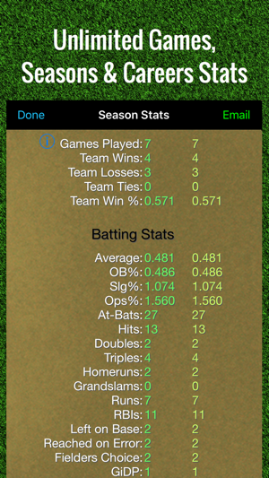 Baseball Stats Tracker Touch(圖3)-速報App