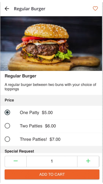 Big Burger Co Ordering App