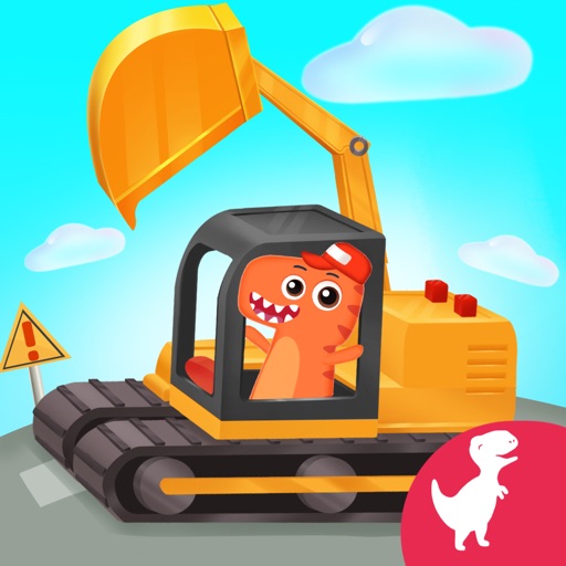 恐龙宝宝儿童驾驶建筑卡车游戏logo