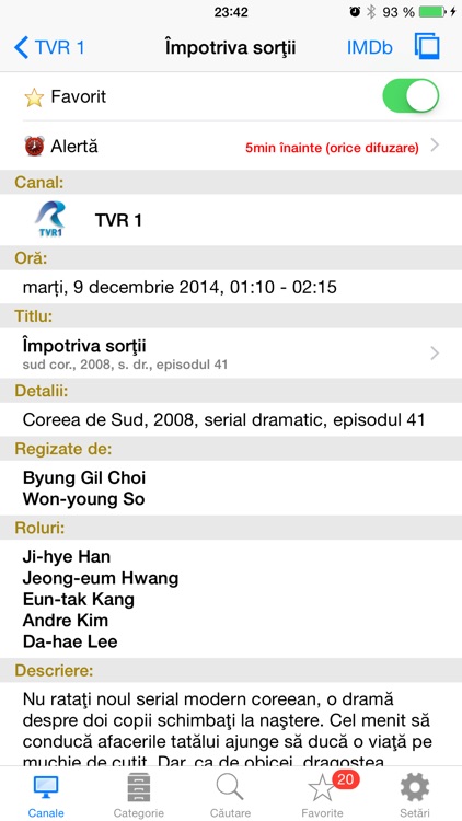 Romanian TV Schedule