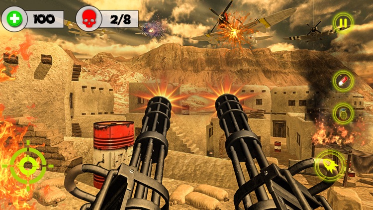Desert Storm Gunship Gunner 3d screenshot-3