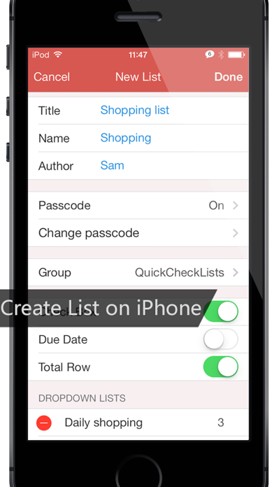 How to cancel & delete All-in-1 List from iphone & ipad 2