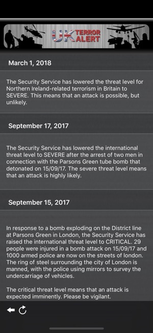 UK Terror Alert Lite(圖3)-速報App