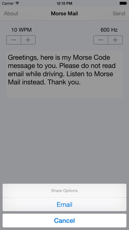 Morse Email