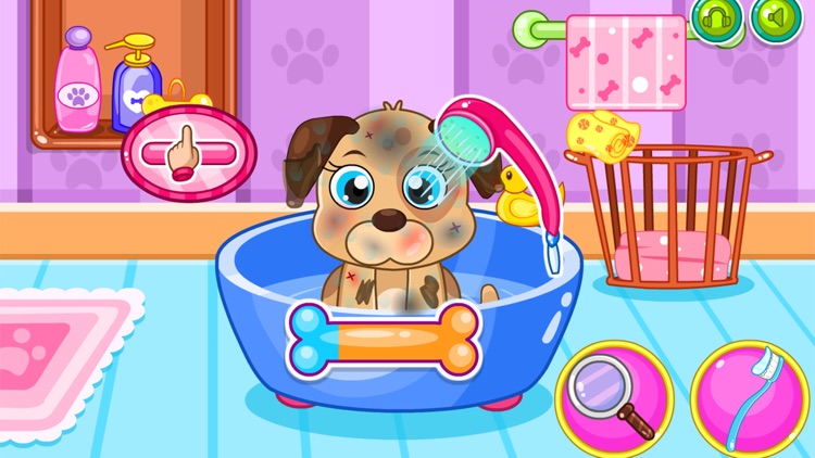 Caring for puppy salon games