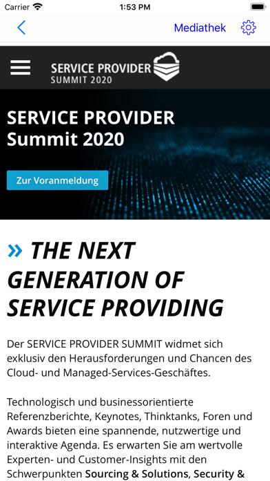 Service Provider Summit screenshot 2