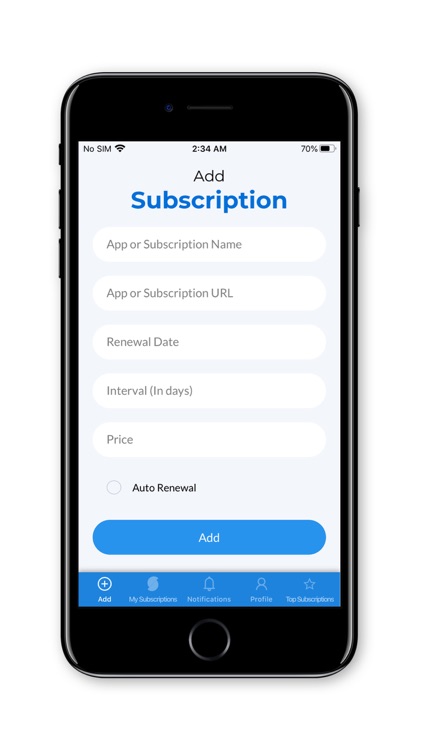 SMApp-Subscription Monitor App