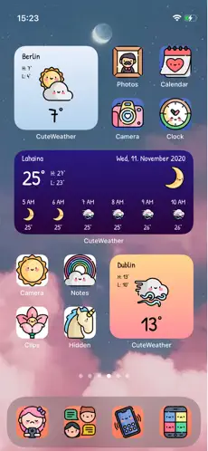 Captura de Pantalla 2 CuteWeather: weather widget iphone