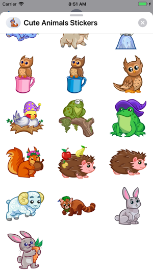 Cute Animals Emoji Stickers(圖9)-速報App