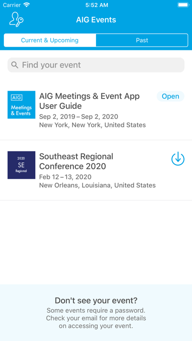 How to cancel & delete AIG Meetings & Events from iphone & ipad 2