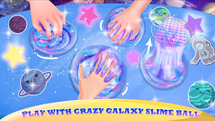 Fluffy Galaxy Slime Ball