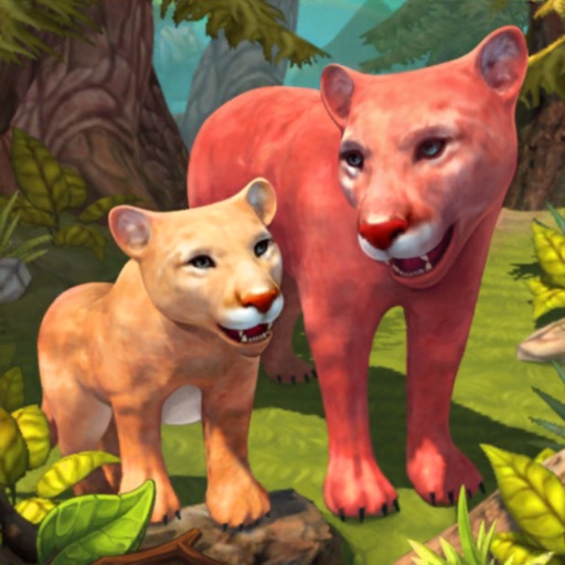 Cougar Family Sim Wild Forest Icon