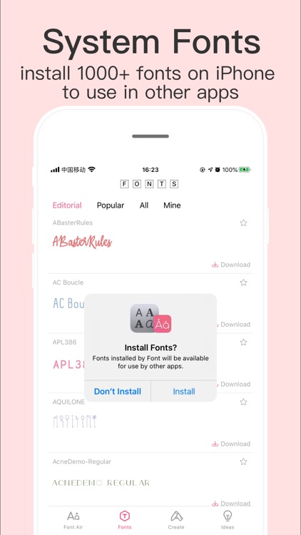 Fonts for iPhones screenshot-3