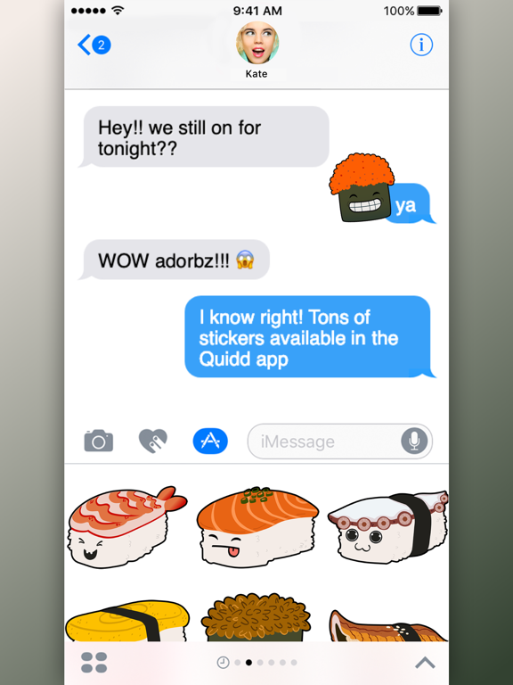 Screenshot #5 pour Sushi Stickers by Quidd Labs