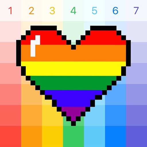 Multi Color by number Icon