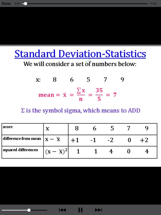 Standard Deviation Statistics screenshot-3