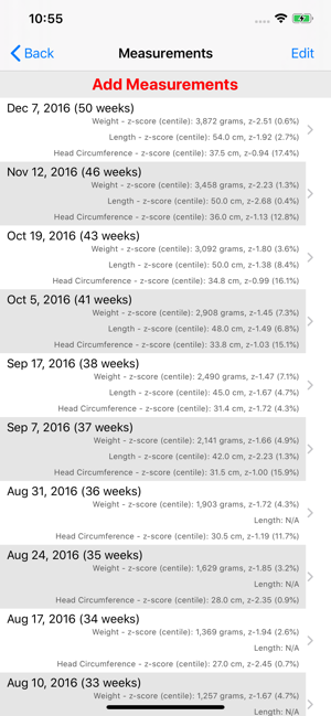 Preterm Growth Tracker Pro(圖2)-速報App