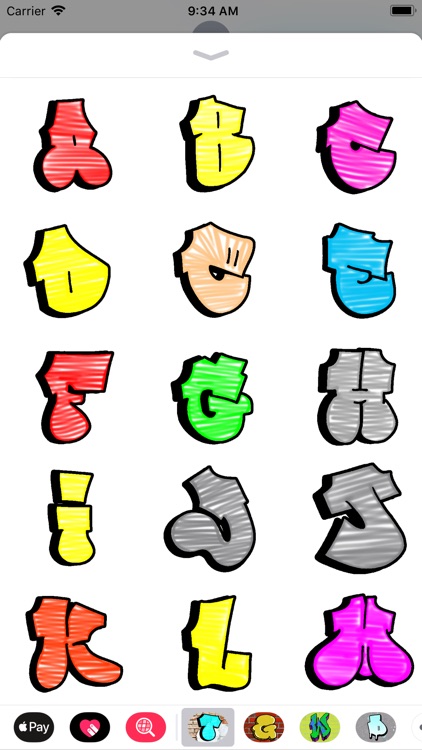 graffiti alphabet throw up letters