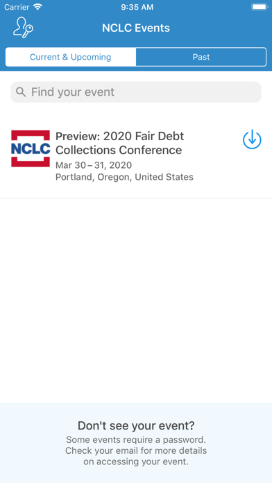 NCLC Events screenshot 2