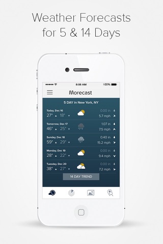 MORECAST Wetter App - náhled