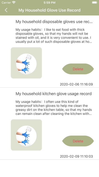 My Household Glove Use Record screenshot-6