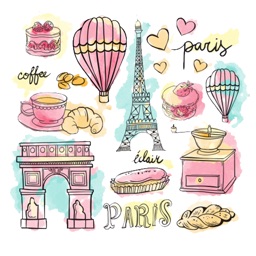 Paris City Stickers