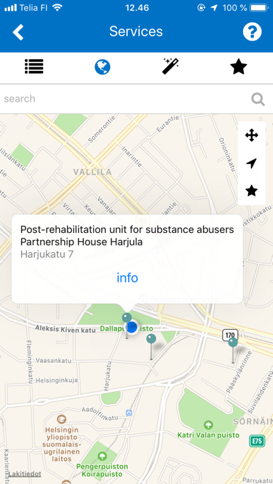 Helsinki Recovery App screenshot 2