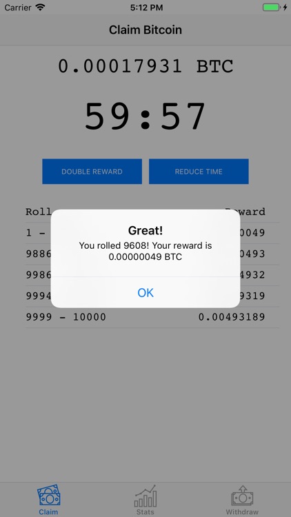 Claim Bitcoin