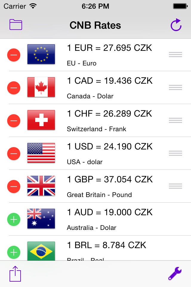 CNB Rates screenshot 3
