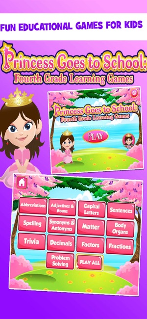 Princess 4th Grade School(圖1)-速報App